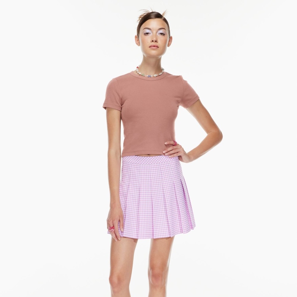 SUNDAY BEST RIBBED TSHIRT - TAN